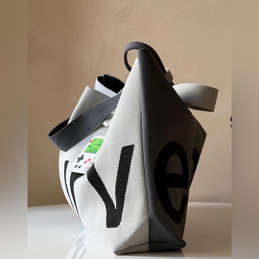 Curves Two Tone Slate/Stone Tote Bag